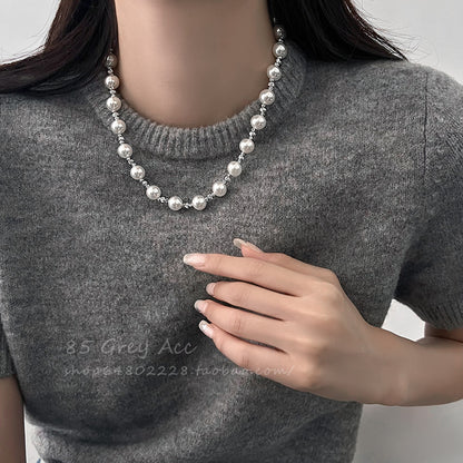 Women's Special-interest Design Light Luxury High-grade Clavicle Chain Temperament Autumnwinter Sweater Chain