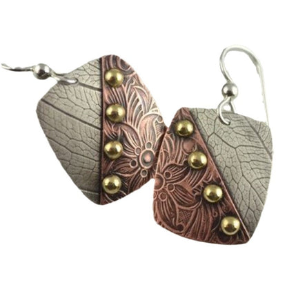 Carved Flower Earring Pendant For Ladies